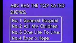 ABC Daytime Number One In Ratings - 1981 Soap Opera Promo
