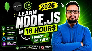 NodeJS Full Course in Hindi Projects Interview Preparation 2026