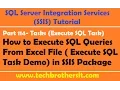 SSIS Tutorial Part 114-Execute SQL Statements From a Excel File in SSIS Package