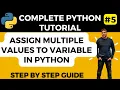 Assign Multiple Values to Variable in Python Variable in Python Python Tutorial Learn Python