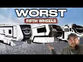Top 10 WORST 5th Wheels Popular Brands Full Of Problems You Need To Avoid