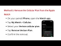 How to Cancel a Verizon Apple Watch Plan - Remove Line Billing Prorate Steps