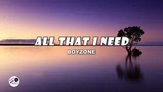 Download All That I Need | Boyzone (Lyrics) MP3