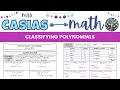 Classifying Polynomials Algebra 1 Lesson