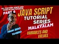 Part 6 JAVA SCRIPT Malayalam Tutorial Variables And Values From Zero To Hero