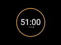51 Minute Countdown Timer with Alarm iPhone Timer Style
