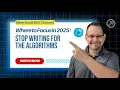 Stop Writing for Algorithms Create Content Users Love in 2025