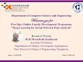 Day 1 - FDP on Deep Learning