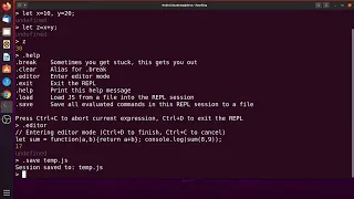 NodeJS REPL
