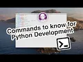 Terminal 2 - Commands to know for Python Development