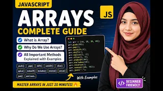 JavaScript Arrays Array Methods push pop shift unshift splice slice JS Tutorial 2026
