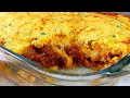 TAMALE PIE Ground Beef Cornbread Casserole