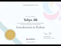 Sololearn Certificates Introduction to Python