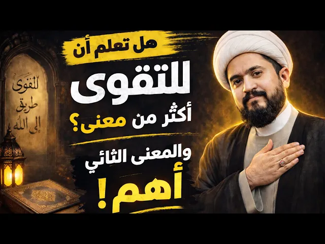 ⁣هل تعلم ان التقوى لها اكثر من معنى؟  المعنى الثاني اهم من اﻻول- الشيخ رائد الزركاني
