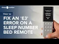 How To Fix An E3 Error On A Sleep Number Bed Remote
