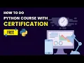 How to do a Free Python course with Certification Tutorial Kaggle Musa Khan