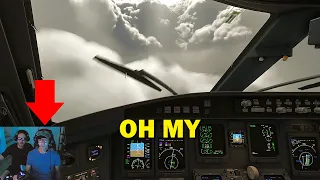 real airline pilot vs microsoft flight simulator mega storm 