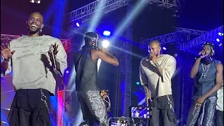 the performance that got arathejay u0026 black sheriff booed at presec legon bonfire night