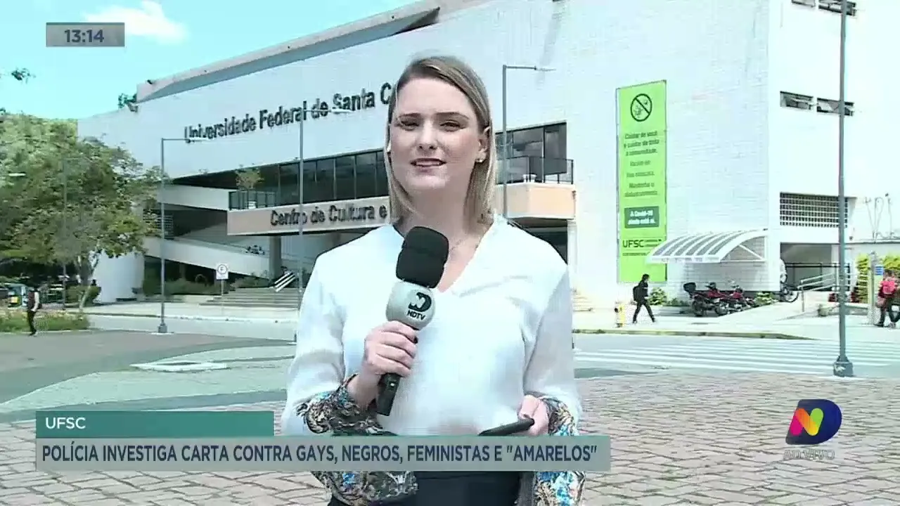 Polícia investiga carta encontrada na UFSC e que faz apologia a crimes