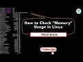 How to Check Memory Usage in Linux Step by Step Commands to Memory Information in Linux