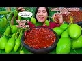NGERUJAK PEDAS LAGI⁉️ MUKBANG RUJAK MANGGA MUDA, MANGGA MENTAH SAMBAL RUJAK PEDAS#mukbang