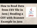 How to Read Data from CSV file in Java Reading a CSV with Scanner Example in Java