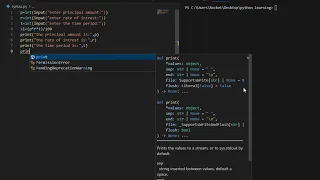 Python Program Simple Interest Beginner Friendly