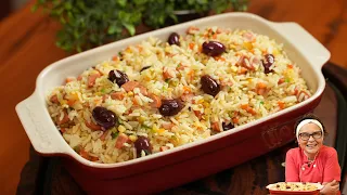 ARROZ TEMPERADO COM SALSICHA E LEGUMES: FÁCIL, COLORIDO E DELICIOSO! - Wilza Leonel