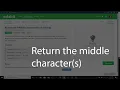 Edabit programming solution Return the middle character s