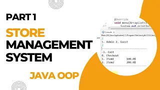 Store Management System using Java Object Oriented Programming OOP Part 1