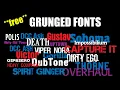 Top 20 Grunge Distressed Fonts for POD Designs l FREE