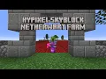 How to Build a Max Efficiency Netherwart Farm for Hypixel Skyblock