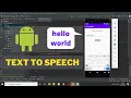 text to speech app in android studio