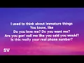 SZA - 30 For 30 (Lyrics) ft. Kendrick Lamar