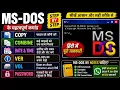 MS-DOS Commands Tutorial l Copy Combine Date Time Ver Vol Password Command in Hindi