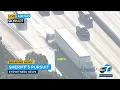 Chase ends in dramatic crash on 91 Freeway near Long Beach