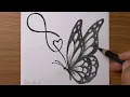 Drawing Butterfly Tattoo Design Pencil Drawing