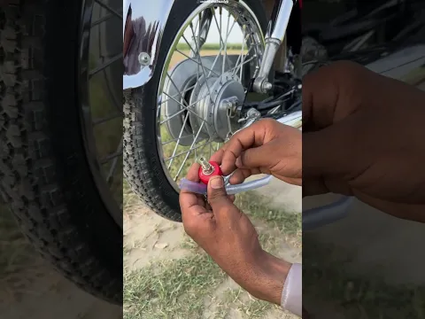 This Jugaad Turns a Bike Into an Air Pump! 😳||#shorts