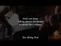Talkin' Bout a Revolution - Tracy Chapman (Acoustic Karaoke)