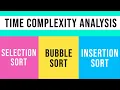 Time Complexity Analysis of Insertion Sort Selection Sort and Bubble Sort Algorithm