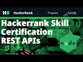Hackerrank skill certification REST APIs 2023