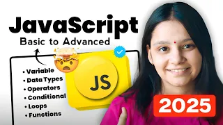Learn JavaScript FAST in 2025 Functions Arrays Loops - All in 1 Hour
