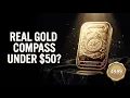 24K Gold Compass - Navigate Destiny Embossed Sheet 31x45 5mm 10mg