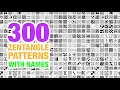 300 Zentangle Patterns with Names Doodle Mandala Patterns Collection