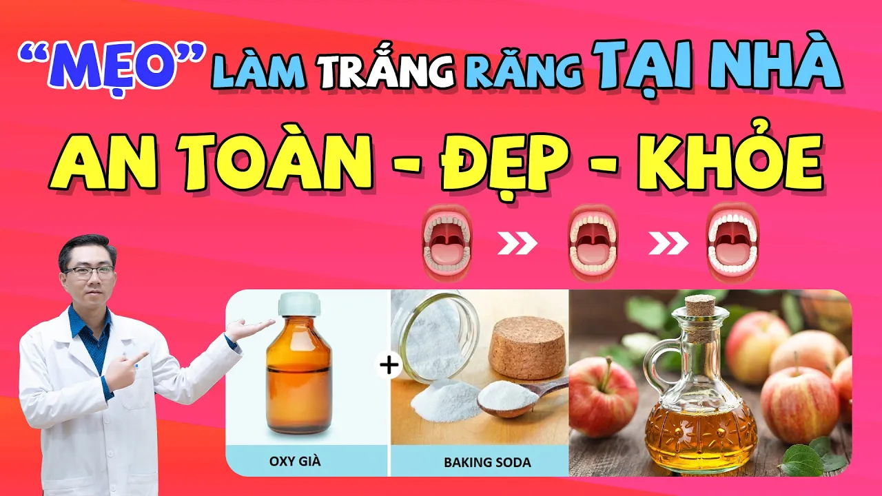 Outline Video Mách Bạn "Mẹo" Làm Trắng Răng Tại Nhà An Toàn Hiệu Quả | Làm Trắng Răng | Nam Bùi Vinalign
