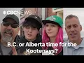 B C or Alberta time for the Kootenays