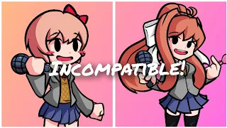 FNF REQUEST Incompatible But Sayori And Monika Sing It 