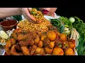 MUKBANG CHICKEN||SPICY UNLAID EGGS CURRY, SPICY FISH PASTE \u0026 WHITE RICE