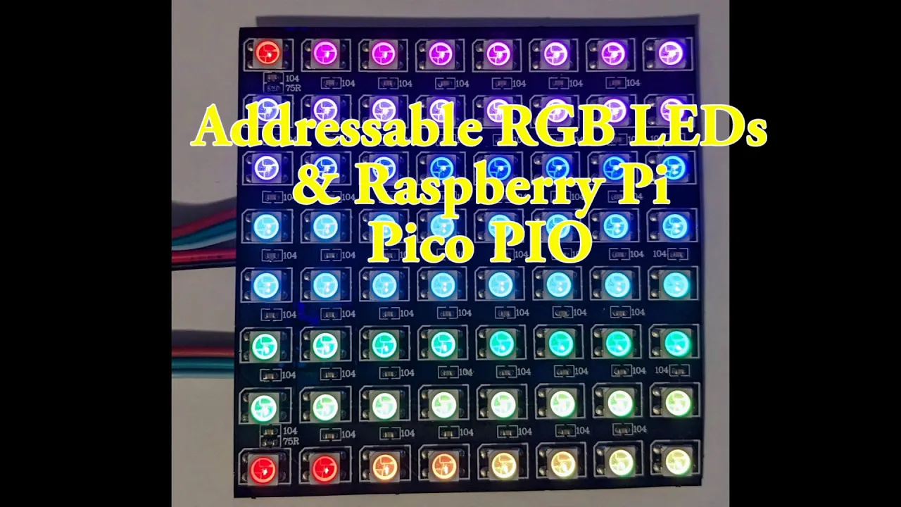 WS2812B Addressable RGB LEDs and Raspberry Pi Pico PIO, Verified Via ADALM2000 Logic Analyzer