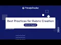 Best Practices For Rubric Creation